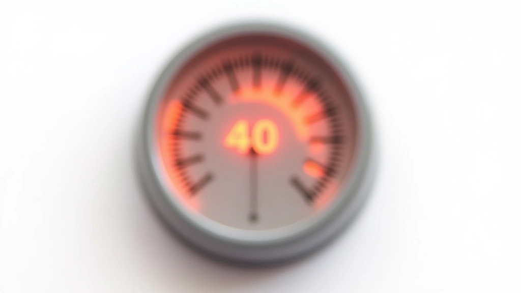 Thermomètre affichant 40 degrés Celsius, image thermique avec gradient rouge-orange