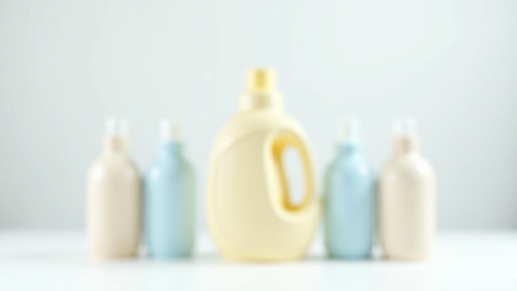 Trois emballages de détergent côte à côte — une grande marque, une marque distributeur et un produit fait maison, sur surface blanche